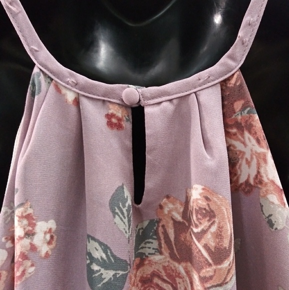 Stella Tweed Floral Print Tank Top NWOT Size Large - Picture 4 of 5